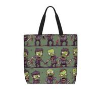 OAZCVBNN Sac fourre-tout extra large avec imprimé zombie pour homme et femme - Léger et réutilisable