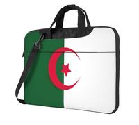 OAZCVBNN Sac polyvalent imprimé drapeau de l'Algérie pour ordinateur portable élégant avec bandoulière, Noir , 13 inch