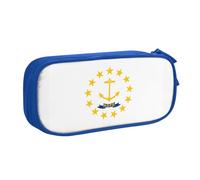 OAZCVBNN Trousse à crayons avec imprimé drapeau de l'État du Rhode Island - Pour ranger des gommes de maquillage - Stylos pour étudiants, école, bureau - Utilisation multi-scènes, bleu, Taille unique