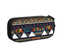 OAZCVBNN Trousse à crayons avec motifs ethniques africains - Pour ranger des gommes à maquillage - Pour étudiants, école, bureau - Multi-scènes, Noir , Taille unique, Ensemble cartable