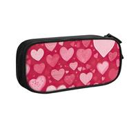 OAZCVBNN Trousse à crayons imprimée pour la Saint Valentin, maquillage, gommes, stylos, étudiants, école, bureau, multi-scènes, Noir , Taille unique, Ensemble cartable