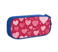 OAZCVBNN Trousse à crayons imprimée pour la Saint Valentin, maquillage, gommes, stylos, étudiants, école, bureau, multi-scènes, bleu, Taille unique, Ensemble cartable