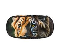 OAZCVBNN Trousse à crayons légère et pratique avec imprimé d'animaux africains pour l'école, les étudiants, le maquillage, les voyages, garçons et filles, Noir , Taille unique, Organiseur de sac