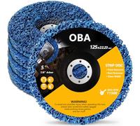 OBA 5 Pièces Disques de Nettoyage 125 x 22 mm, Disque Meuleuse Disques à ébarber Pour Traitement de Surface Peinture Disque Abrasif pour Meuleuse D'angle -Lot de 5 Violet
