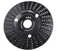 OBA Disque Bois Meuleuse, Disque de sculpture sur bois pour meuleuse d'angle 125 mm x 22,2 mm (Engrenage conique - dent médiane)