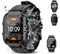 OBA Montre connectée OUKITEL BT20 avec écran AMOLED 1,96" Bluetooth, Assistant Vocal, Moniteur de fréquence Cardiaque, podomètre et Surveillance du Sommeil, L