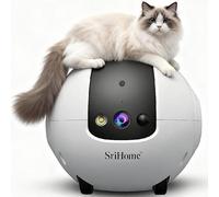 OBA Robot caméra AI 360 degrés pour Animaux domestiques: Anti-basculement 4MP QHD, Batterie 10000mAh DH013 Rec MicroSd