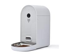 Oba security Caméra HD WiFi pour Animaux avec Audio bidirectionnel, Vision Nocturne, Distributeur de croquants, Nourriture pour Chiens et Chats