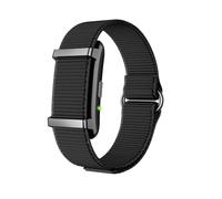 OBA Y25 Smartwatch Tracker de fitness, suivi de la santé HR/SpO2/HRV, sommeil et pression, batterie de 30 jours, étanchéité IP68, écran noir avec bracelet en nylon, Bluetooth 5.4