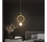 ObabO Mode Moderne lumière Luxe Suspension créative Restaurant TV Fond Mur Lustre Moderne Simple Chambre Net Rouge Chevet Petite Lampe Suspendue Vie intéressante,Lustre d'intérieur