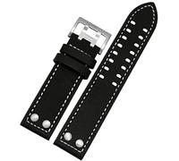 OBAEHH Bracelet de montre en cuir 20 mm 22 mm pour Hamilton Aviation H77755533 H77616533 Bracelet de montre en cuir véritable pour homme