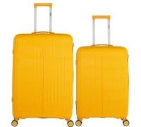 obago - lot de 2 - valise grand format et valise weekend andromede - jaune jaune G