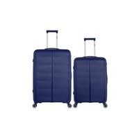obago - lot de 2 - valise grand format et valise weekend andromede - marine