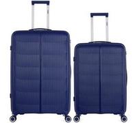 obago - lot de 2 - valise grand format et valise weekend andromede - marine marine G