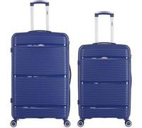 obago - lot de 2 - valise grand format et valise weekend centaure - marine marine G