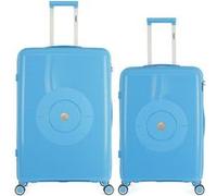 obago - lot de 2 - valise grand format et valise weekend orion - bleu