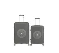 obago - lot de 2 - valise grand format et valise weekend orion - gris fonce