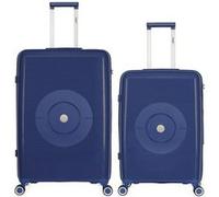 obago - lot de 2 - valise grand format et valise weekend orion - marine marine