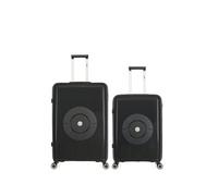 obago - lot de 2 - valise grand format et valise weekend orion - noir