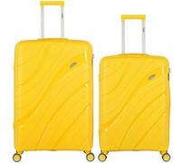 obago - lot de 2 - valise grand format et valise weekend persee - soleil soleil G