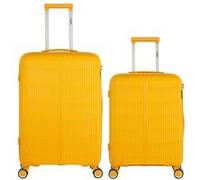 obago - lot de 2 - valise weekend et valise cabine andromede - jaune jaune G