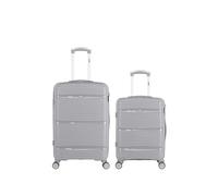 obago - lot de 2 - valise weekend et valise cabine centaure - gris gris G