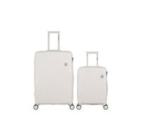 obago - lot de 2 - valises grand format et cabine cassiopee - blanc