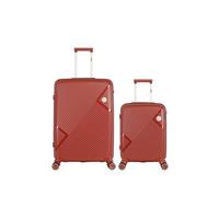 obago - lot de 2 - valises grand format et cabine cassiopee - bordeaux bordeaux
