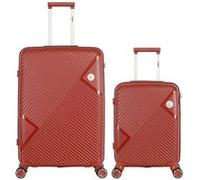 obago - lot de 2 - valises grand format et cabine cassiopee - bordeaux bordeaux