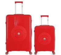 obago - lot de 2 - valises grand format et cabine orion - rouge rouge