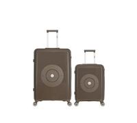 obago - lot de 2 - valises grand format et cabine orion - taupe fonce