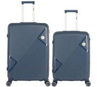 obago - lot de 2 - valises grand format et weekend cassiopee - bleu fonce bleu fonce G