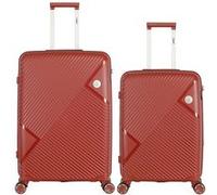 obago - lot de 2 - valises grand format et weekend cassiopee - bordeaux bordeaux