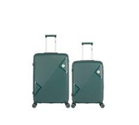 obago - lot de 2 - valises grand format et weekend cassiopee - vert fonce vert fonce