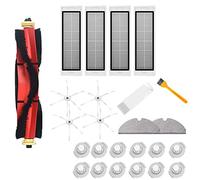 Obahdirry Brosse principale amovible + filtre + brosse de nettoyage + filtre réservoir d'eau + chiffon + brosse à 6 bras pour aspirateur T60 T61