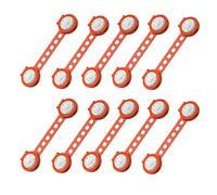 Obahdirry Lot de 10 serrures pliables pour tiroir d'enfant - Verrou de porte d'armoire pour maison - Anti-pincement - Rouge