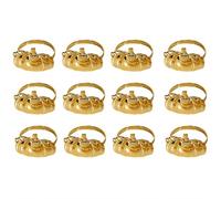 Obahdirry Lot de 12 ronds de serviette en forme de citrouille pour décoration d'Halloween et de Thanksgiving