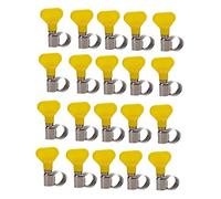 Obahdirry Lot de 20 tuyaux en acier inoxydable avec poignées Jaune 16-25 mm