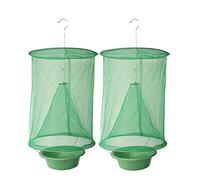 Obahdirry Ranch Lot de 2 pièges à mouches avec plateau d'appât le plus efficace jamais fabriqué avec des appareils de pêche