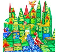 obakaer Dinosaure Jouet - Construction Magnétiques Enfants 3 4 5 6 7 8 Ans Jeux Éducatifs Cadeau pour Garçons et Filles Magnétiques Plus Forts Blocs deJeux de Construction STEM 3 Ans +, 46 Pièces