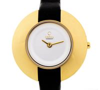 OBAKU Danemark Montre Femmes V135LGIRB Luxe Plate Acier Inox Plaqué Or Designer