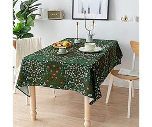 Obal William Morris - Nappe originale de table avec design William Morris - Résistante à l'eau - Rectangulaire - Nappe de cuisine et salle à manger - Housse de table lavable, 230 cm x 140 cm