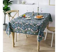 Obal William Morris Nappe rectangulaire au Design Original Facile à Nettoyer, résistante à l'eau, pour Cuisine, Salle à Manger, décoration de Table, Lavable, 260 cm x 152 cm (Voleur de Fraises)