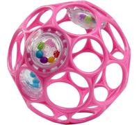 Oball Hochet Bébé Balle à secouer Jouet sensoriel Balle à saisir Rose