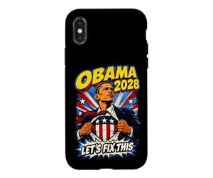 Obama 2028 Réparons ce Super-héros Comique pour Un troisième mandat Coque pour iPhone X/XS