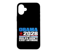 Obama 2028 Since Rules Don't Exist Anymore Coque pour iPhone 16 Plus