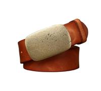 OBASDFD Ceinture De Cowboy Western For Hommes Et Femmes - Nouveauté Vintage Faite À La Main Avec Large Bord En Corde Porc, Boucle Ovale, Sangle Cuir For Jeans(Reddish Brown,100cm/39)