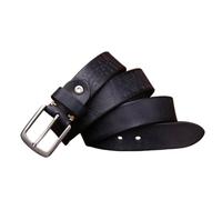 OBASDFD Ceinture Décontractée En Cuir Véritable For Homme Et Femme, Idéale Le Quotidien, Jeans, Épaisseur 5, Mm, Style Vintage Vieilli, Fabriquée À La Main(Black,105cm/41)