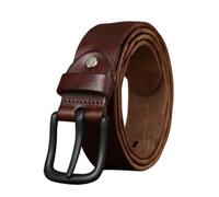 OBASDFD Ceinture Décontractée En Cuir Vieilli For Homme Et Femme, Style Vintage, Avec Boucle À Ardillon, Largeur 3,8 Cm(Coffee,125cm/49)