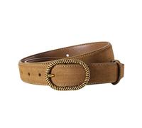 OBASDFD Ceinture En Cuir Suédé For Femme - Véritable Avec Boucle Dorée, For Tenue Décontractée, Jean, Costume(Khaki)